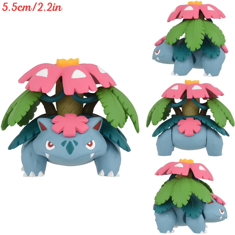 Original Takara Tomy Pokemon Venusaur Blastoise Charizard Figure Toys Anime Pikachu Umbreon Vaporeon Charcadet Model Dolls Gifts