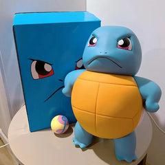 Pokemon 40cm Big Size Squirtle Anime Doll Handmade Kawaii Manga Peripheral Desktop Ornament Pvc  Collectible Model Kids Toy Gift