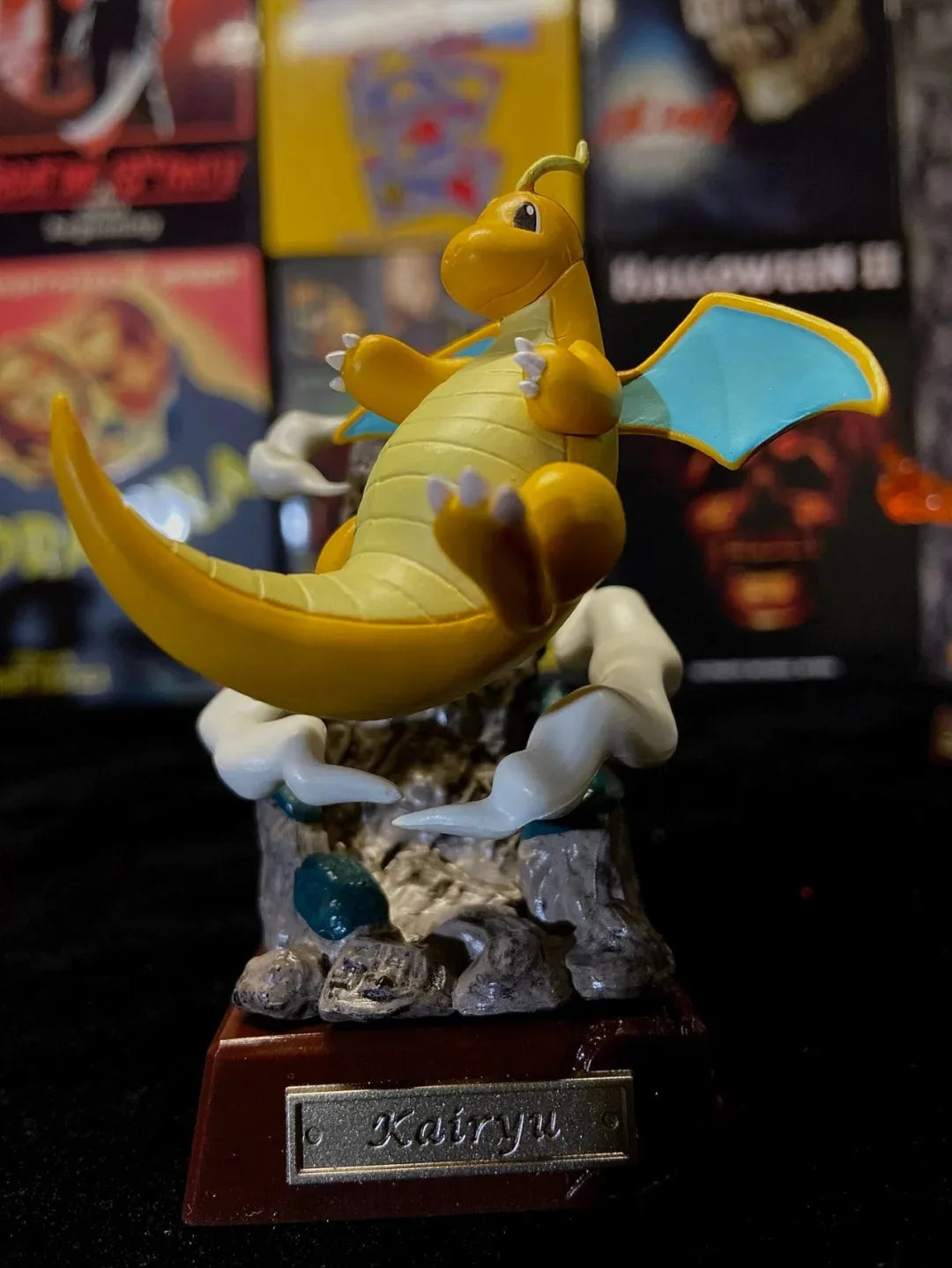 Original Re-Ment Pokemon Pocket Statue Dragon Type Dragonite Flygon Salamence Garchomp Goodra Dragapult Gift Toys