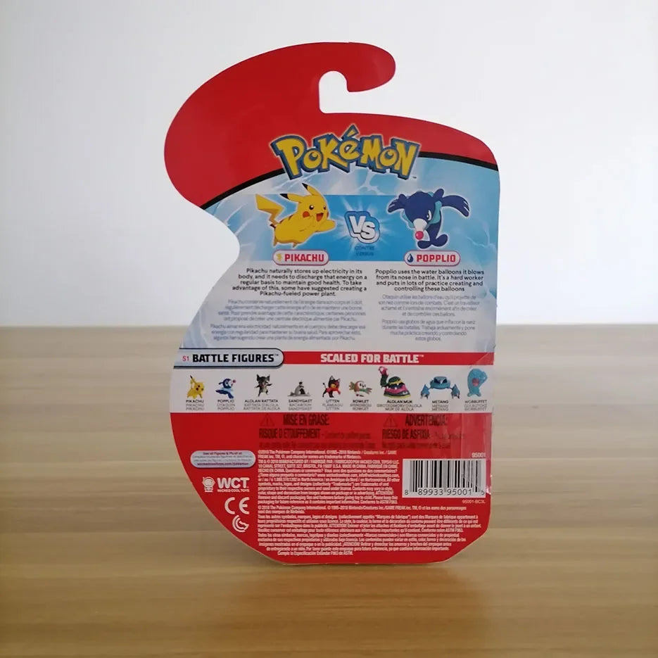 Pokemon WTC Pikachu Popplio Rowlet Litten Sandygast Muk Wobbuffet Metang Doll Gifts Toy Model Anime Figures Collect
