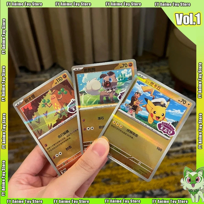 5pcs in Stock 100% Original Genuine Pokemon Trading PTCG Gem Bag Edition Cards Anime Collected Toy Pokemon Card Gift  Boxes Hot