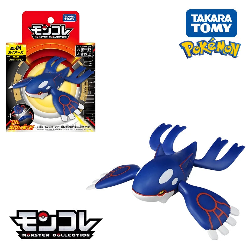Original Takara Tomy Pokemon Figure Toys Koraidon Rayquaza Palkia Groudon Solgaleo Arceus Charizard Anime Figurine Model Dolls