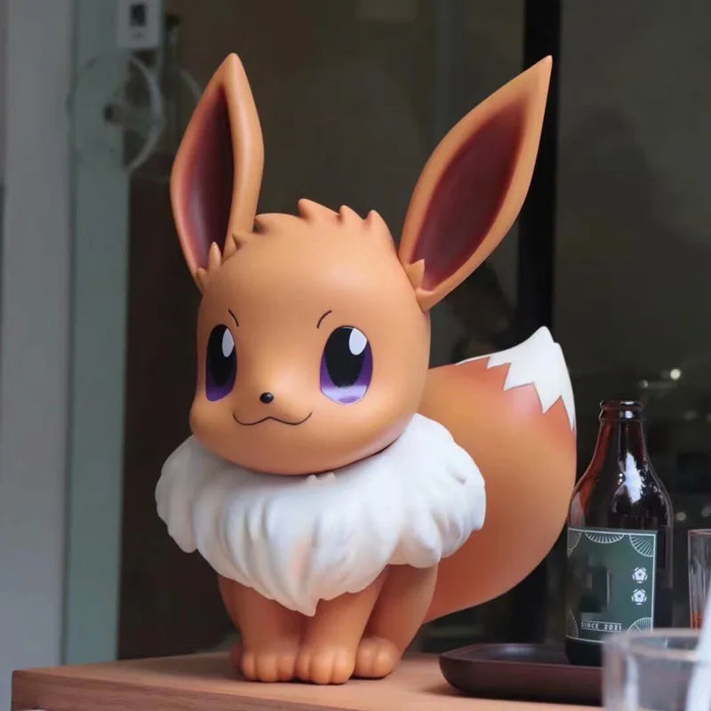 40cm Pokemon Big Size 1:1 Eevee Action Anime Figure Toys Kawaii Cartoon Doll Office/home Ornaments Toys Gifts for Children Teens