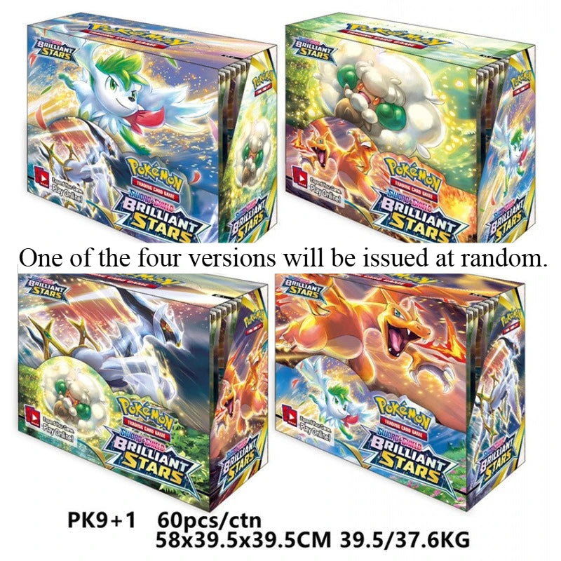 360pcs Pokémon Collection Game Card Booster Card Pack Sword and Shield Series Prismatic Evolutions - Toy Gift Flash Card