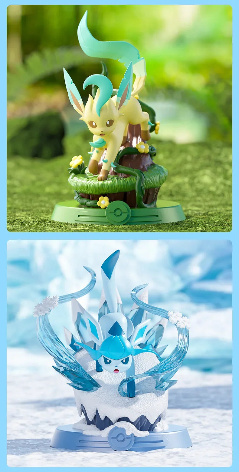 Pokemon Funismo Original Adventure Eevee Family Suit BlindBox Flareon Spider Sylveon Collection of Action Figures Model Toy