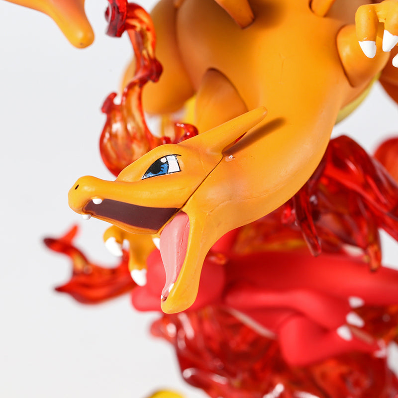 Pokemon Evolution Raichu Pikachu Pichu Light Up Statue Figure Collectible Model Toy