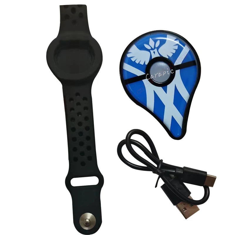 Auto Catch Type-c Rechargable For Pokemon Go Plus Wristband Bracelet Digital Watch Bluetooth Band Switch Game Accessory