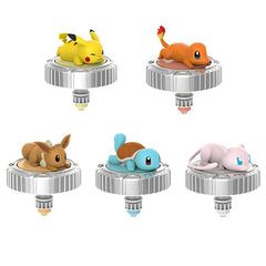 Pocket Monsters Pokemon Spinning Top Arena Figure Top Ball Battle Gyro Pikachu Charmander Squirtle Mew Eevee Elf Children Toy