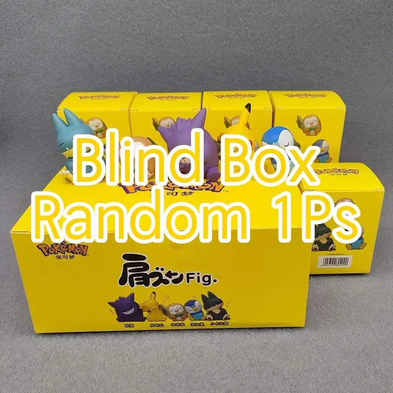 Pokemon Tilting Head Shoulder on Shoulder Eevee Ralts Azumarill Blind Box Gifts Toy Model Anime Figures Collect Ornaments