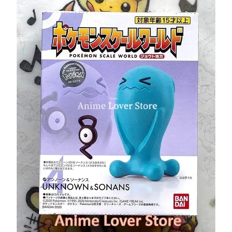 Bandai Original Scale World POKEMON Johto Region Gold Typhlosion Wobbuffet Totodile Togepi Pichu Anime Figure Toys for Kids Gift