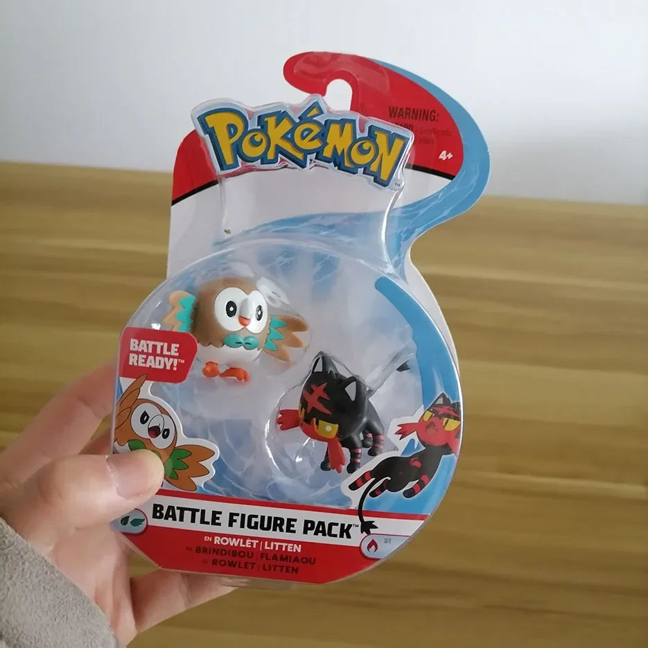 Pokemon WTC Pikachu Popplio Rowlet Litten Sandygast Muk Wobbuffet Metang Doll Gifts Toy Model Anime Figures Collect