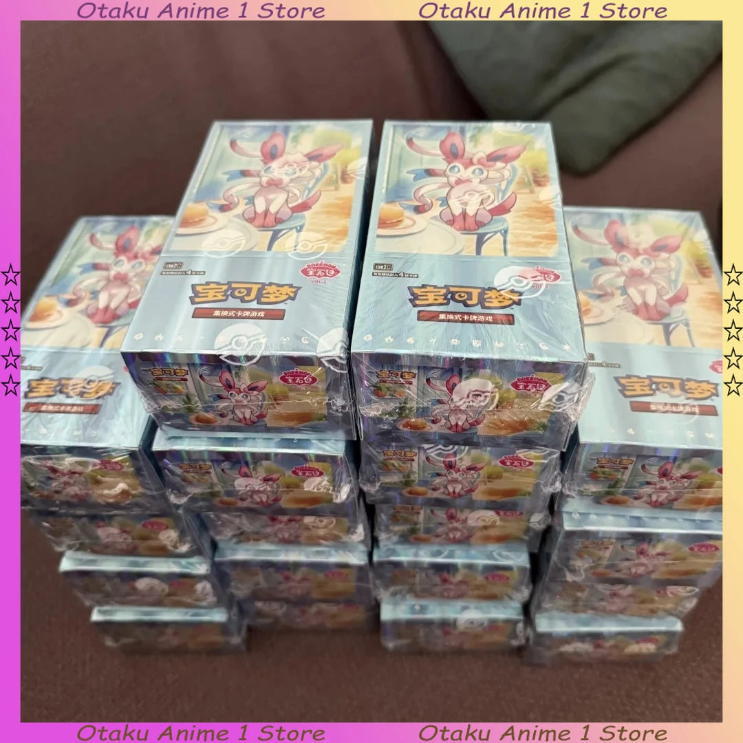 1/2/5 Boxes Pokemon Gem Pack Vol.2 Cards Eevee Album Bag Box Ptcg Trading Card Game Collection Toy Boy Girl Gifts