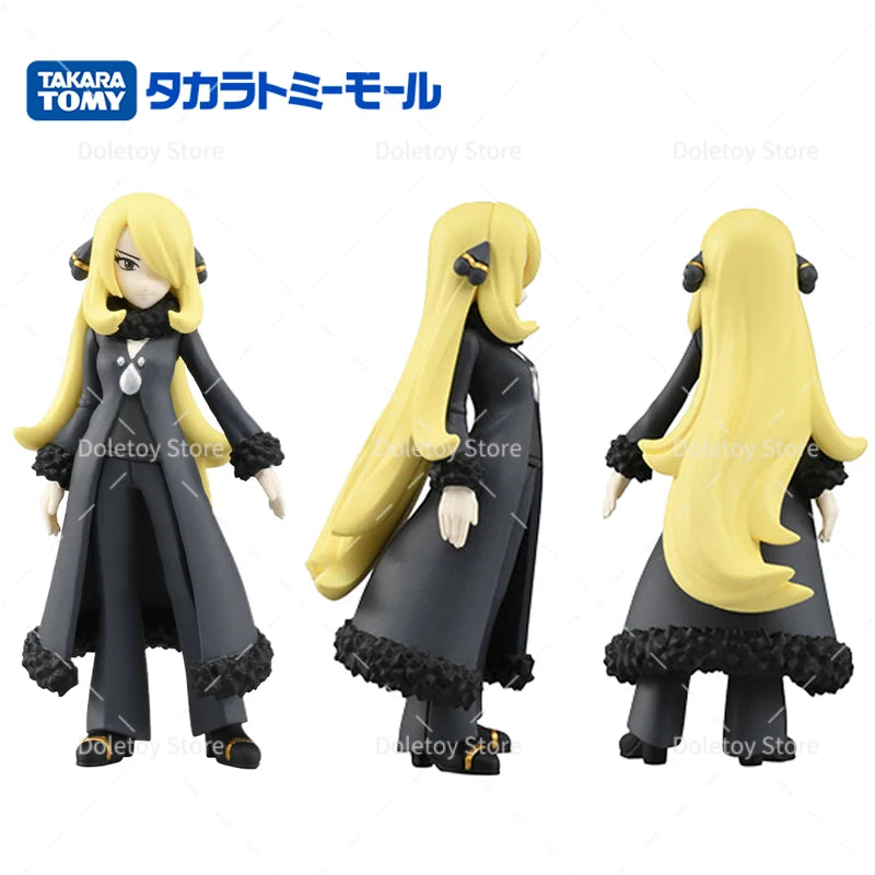 TOMY Pokemon Figure Trainer Ash Ketchum Leon Eevee Jolteon Flareon Leafeon Glaceon Umbreon Original Action Model Birthday Gift