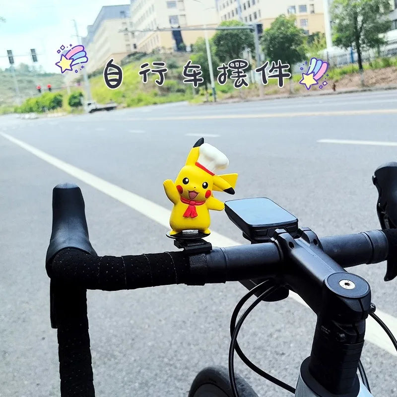 Anime Pokemon Johnny Turtle Cute Rotating Propeller Decoration Motorcycle mountain road bikes Electric bike riding accessories