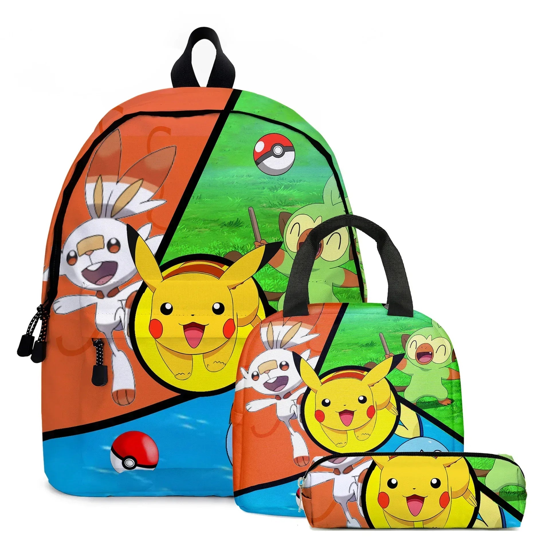 Pokemon School Bags Backpacks Pikachu Anime Figures Kids Bags Big Capacity Travel Bag Girls Boys Christmas Gifts Toys