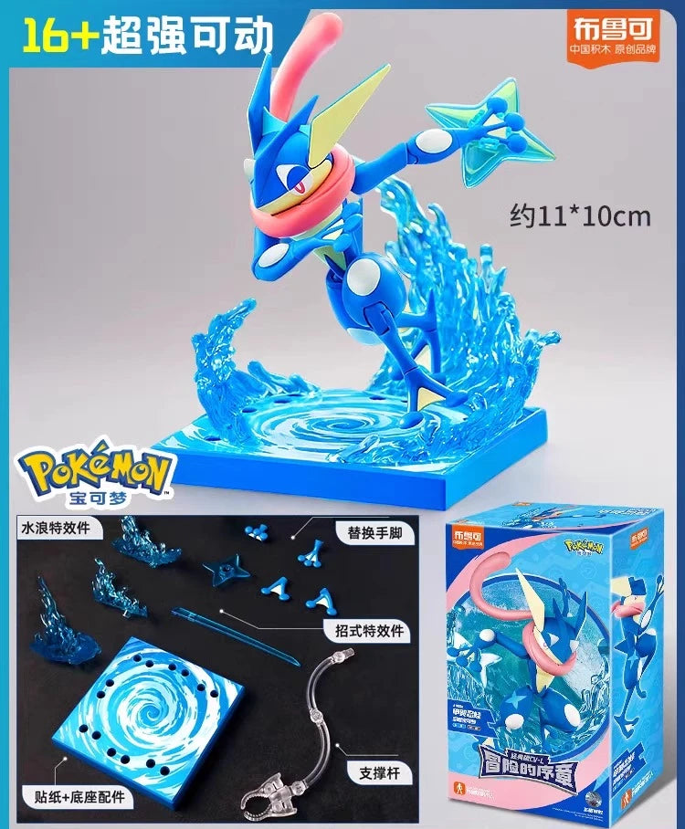 Original BLOKEES Pokemon Slowpoke Bulbasaur Squirtle Charcadet Snorlax Pikachu Blind Box Surprise Action Figure Anime Doll Toys