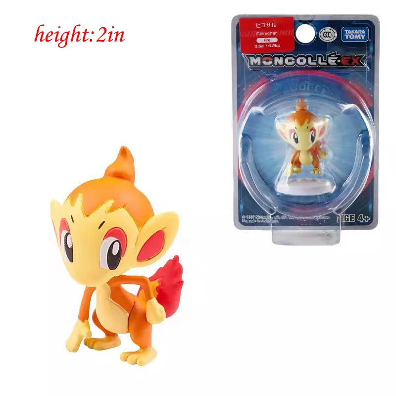 ORIGINAL Pokemon Anime Figure Toy Pikachu Gengar Charizard Dragonite Lucario Psyduck Eevee Cartoon Figurine Model  Decor Gift