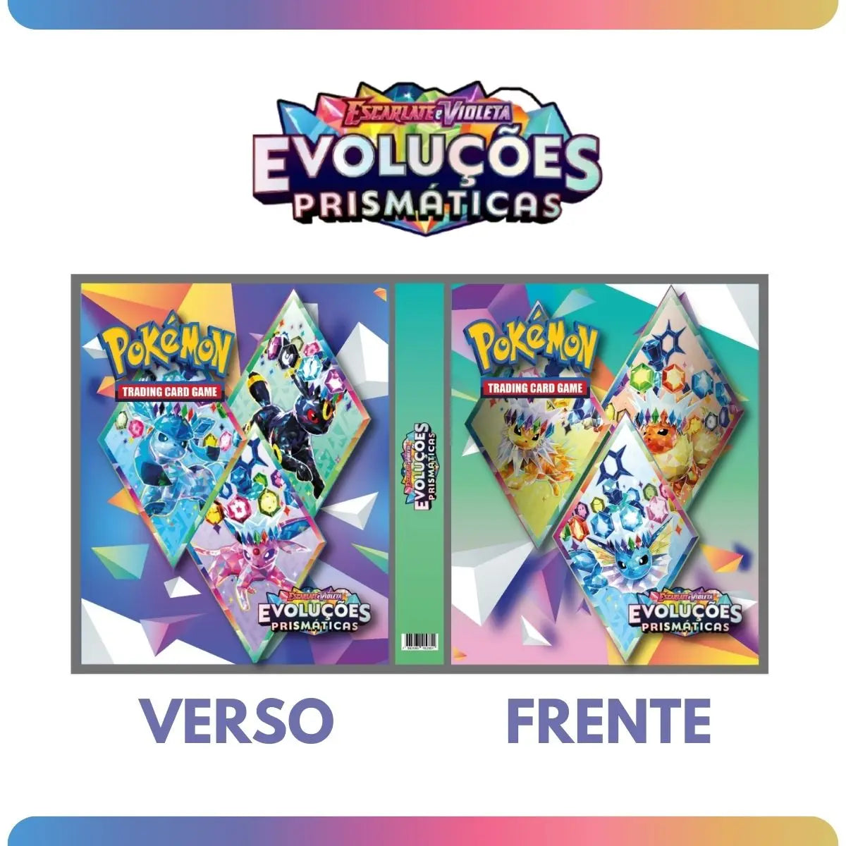 Folder Pokemon Folder Scarlet and Violet Prismatic Evolutions with 20 Sheets for TCG Cards