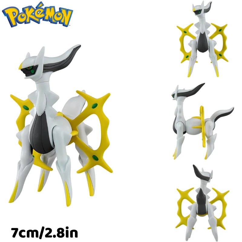 Original Takara Tomy Pokemon Figure Toys Koraidon Rayquaza Palkia Groudon Solgaleo Arceus Charizard Anime Figurine Model Dolls