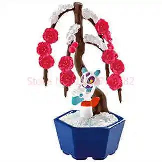 Original Re-Ment Pokemon Bonsai Collection 2 Little Four Seasons Story Vinyl Face Blind Box Toy Squirtle Ornaments Toys Gifts