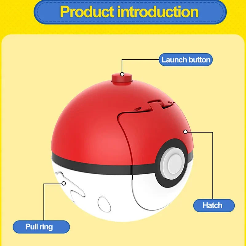 Pocket Monsters Pokemon Spinning Top Arena Figure Top Ball Battle Gyro Pikachu Charmander Squirtle Mew Eevee Elf Children Toy