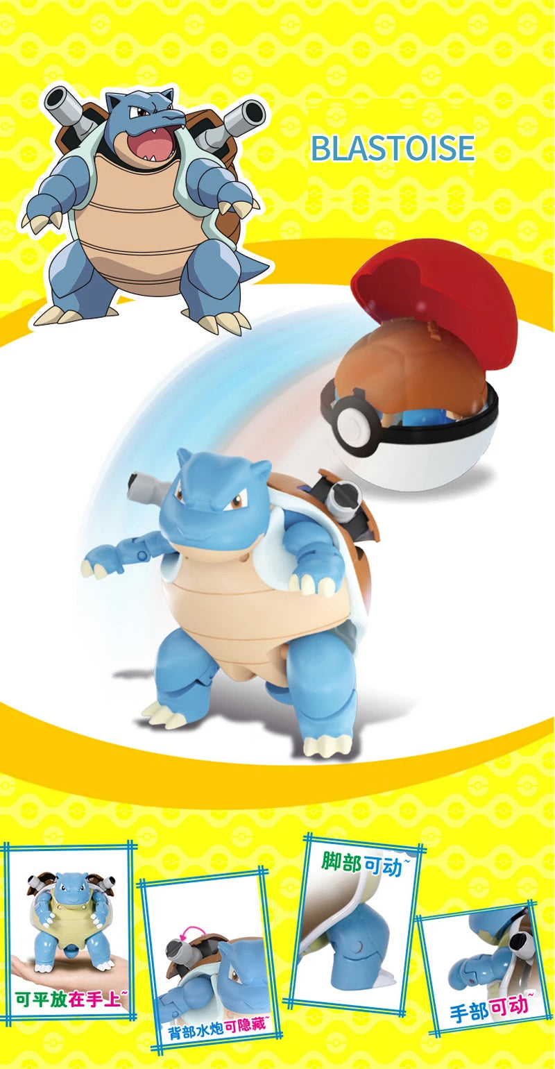 18 style Pokemon Figures Toys elf Monsters Ball Model Pikachu Gengar Pokeball Dragonite Snorlax Pokeball Action Figures gift