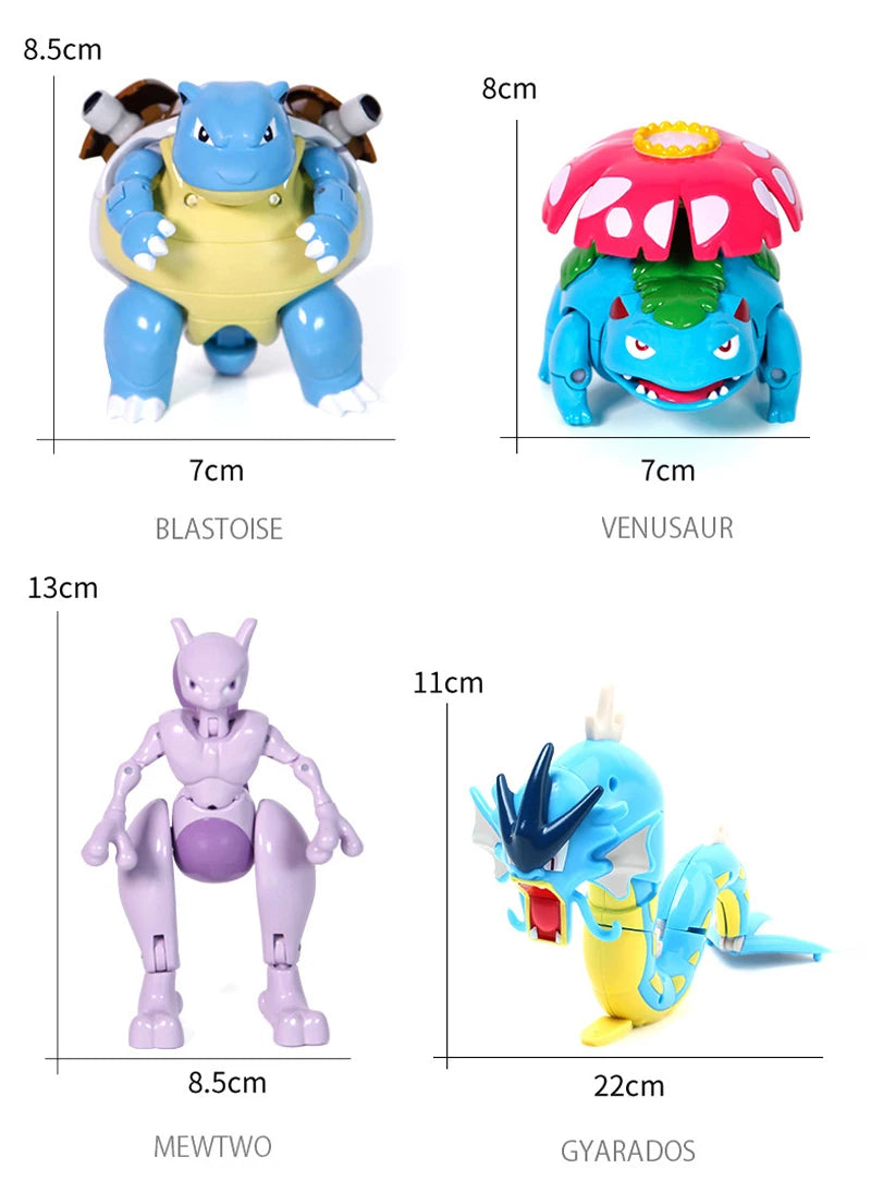 18 style Pokemon Figures Toys elf Monsters Ball Model Pikachu Gengar Pokeball Dragonite Snorlax Pokeball Action Figures gift
