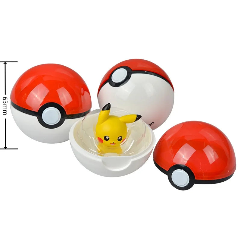 Pokemon Anime Action Figures Charmander Squirtle Pikachu Bulbasaur Mini Doll Original Genuine Model Ornament Children's Toy Gift