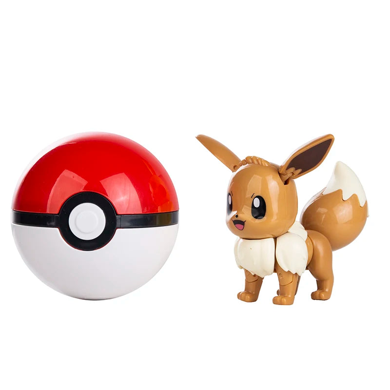 Pokemon Anime Figure Charizard Pikachu Mewtwo Pocket Monster Action Deformation Pokeball Toy Figures Model Kids Christmas Gift