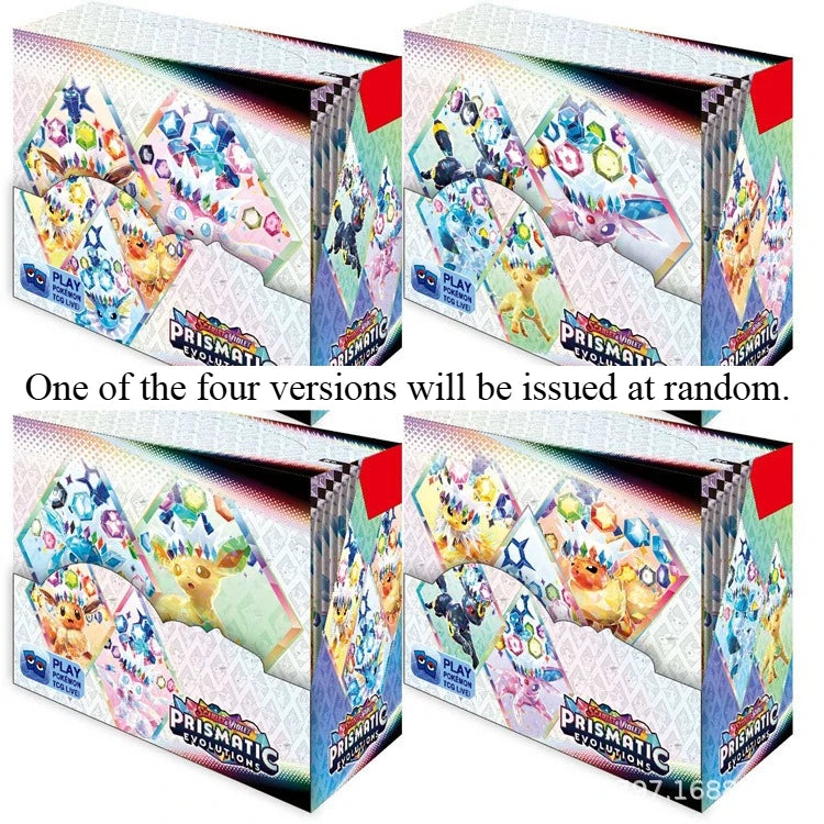 360pcs Pokémon Collection Game Card Booster Card Pack Sword and Shield Series Prismatic Evolutions - Toy Gift Flash Card