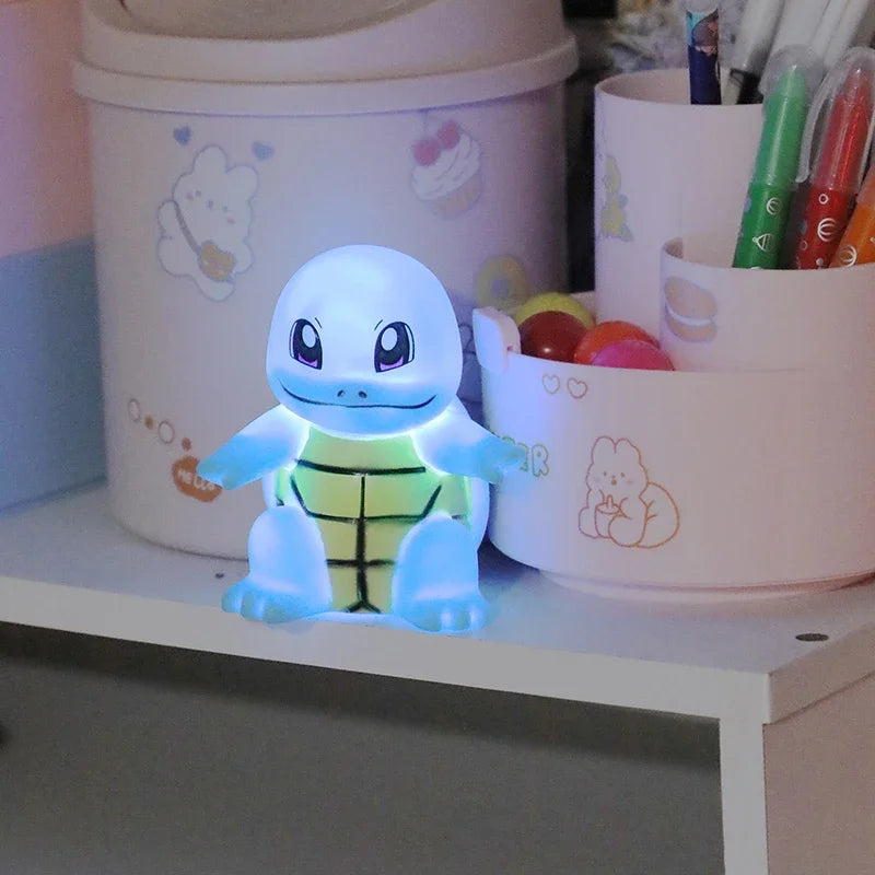 Pokemon Pikachu Squirtle Night Light Glowing Children Toy Pokemon Pikachu Cute Bedside Lamp Children Birthday Christmas Present