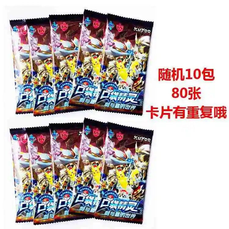 36packs Whole Box Pokemon Anime Games Elf Id Card Flash Card Box Full Flash Card New Toy Boy Hobby Collection Birthday Gifts