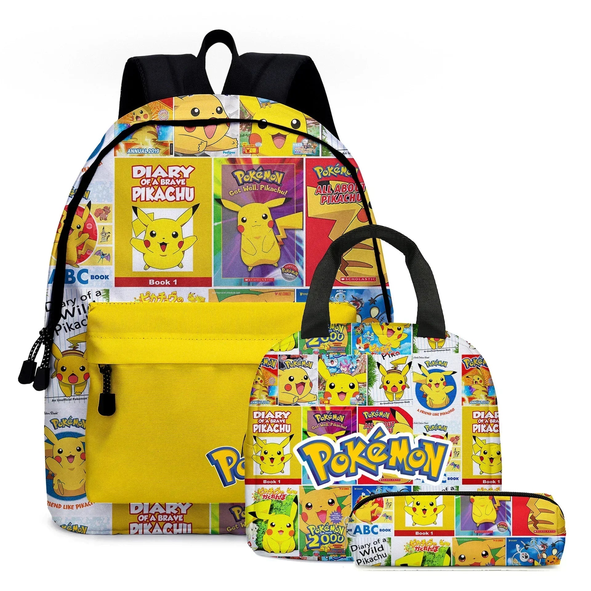 Pokemon School Bags Backpacks Pikachu Anime Figures Kids Bags Big Capacity Travel Bag Girls Boys Christmas Gifts Toys