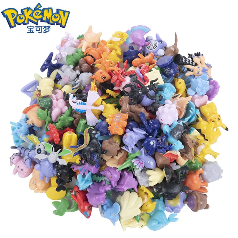 3-6cm Pokemon Anime Figure Non-Repeat Style Pikachu Charizard Pocket Monster Pet Toy Figure Collectible Model Kids Birthday Gift