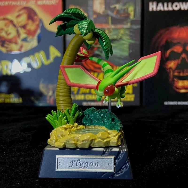 Original Re-Ment Pokemon Pocket Statue Dragon Type Dragonite Flygon Salamence Garchomp Goodra Dragapult Gift Toys