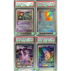 Pokémon Graded Cards-PSA 10 (Mewtwo Gold Star-Shiny, Mew Gold Star-Shiny, Mew Vmax, Mewtwo GX-From Pokémon: Detective Pikachu)