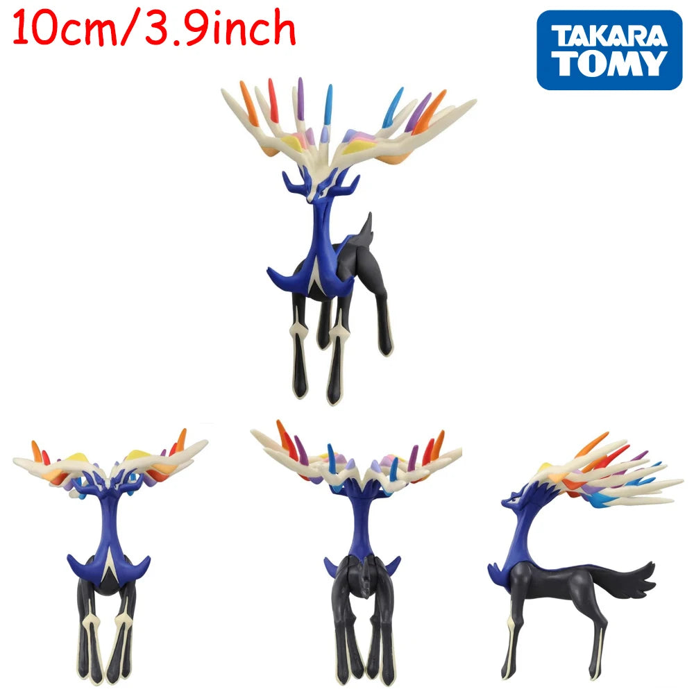 Original Pokemon Yveltal Xerneas Zygarde Figures Toy Mini Handmade Model Doll Pocket Monster Anime Statue Commemorative Gift