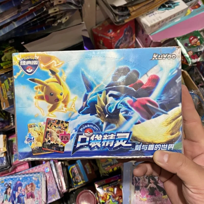 36packs Whole Box Pokemon Anime Games Elf Id Card Flash Card Box Full Flash Card New Toy Boy Hobby Collection Birthday Gifts