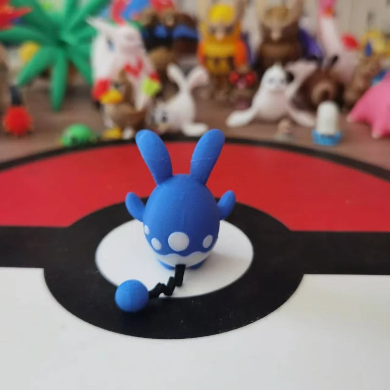 Anime Azumarill Marill Action Figure Proportion World 1:20 Diy 3D Printing Cartoon Character Desktop Statue Birthday Gifts Toy