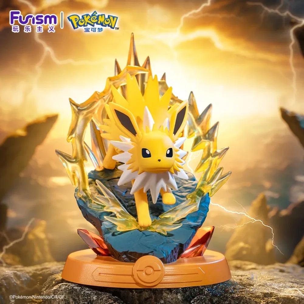 Pokemon Funismo Original Adventure Eevee Family Suit BlindBox Flareon Spider Sylveon Collection of Action Figures Model Toy
