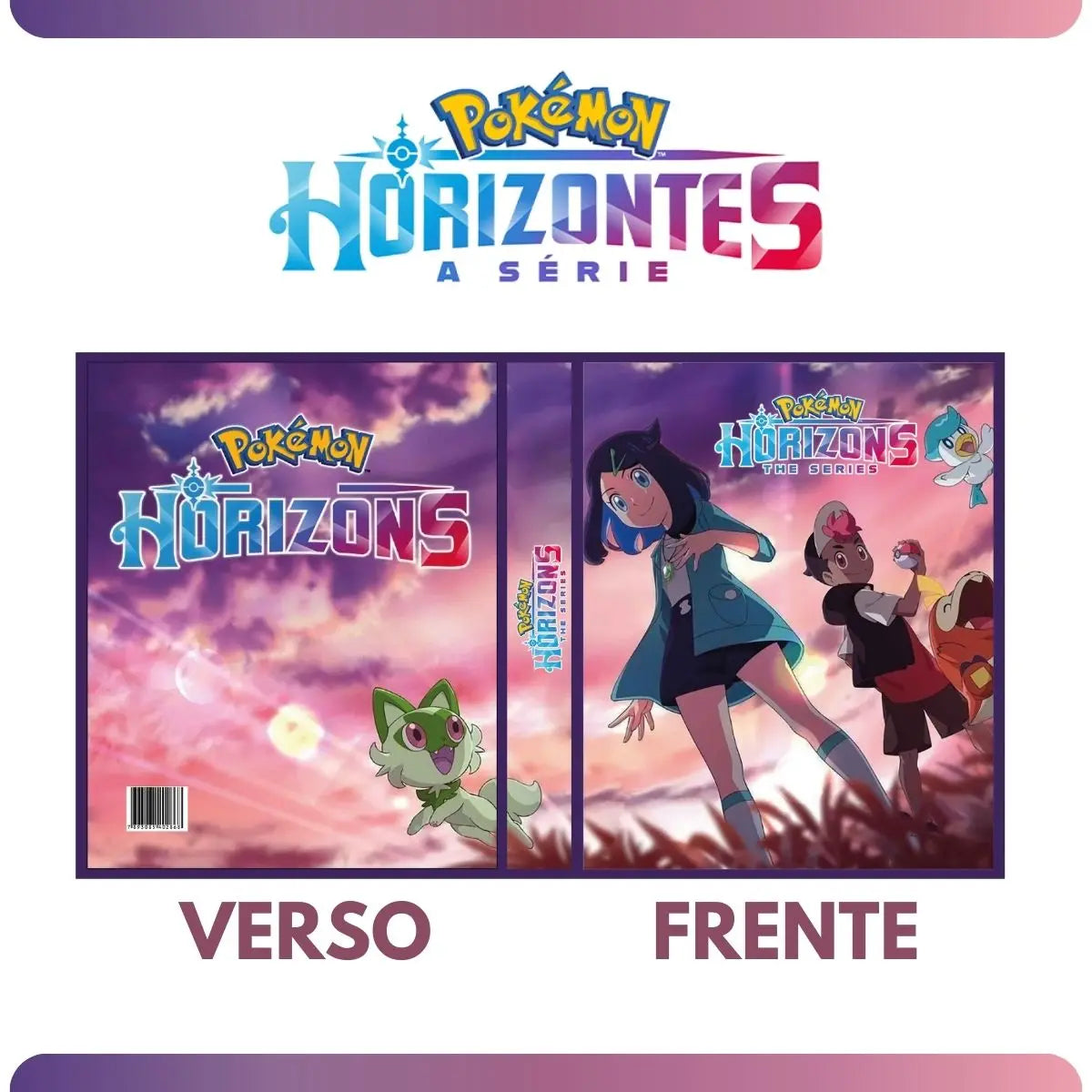 Album File Folder Pokemon Horizons A Series with 20 Sheets Collection Cards TCG Hard Cover Reinforced