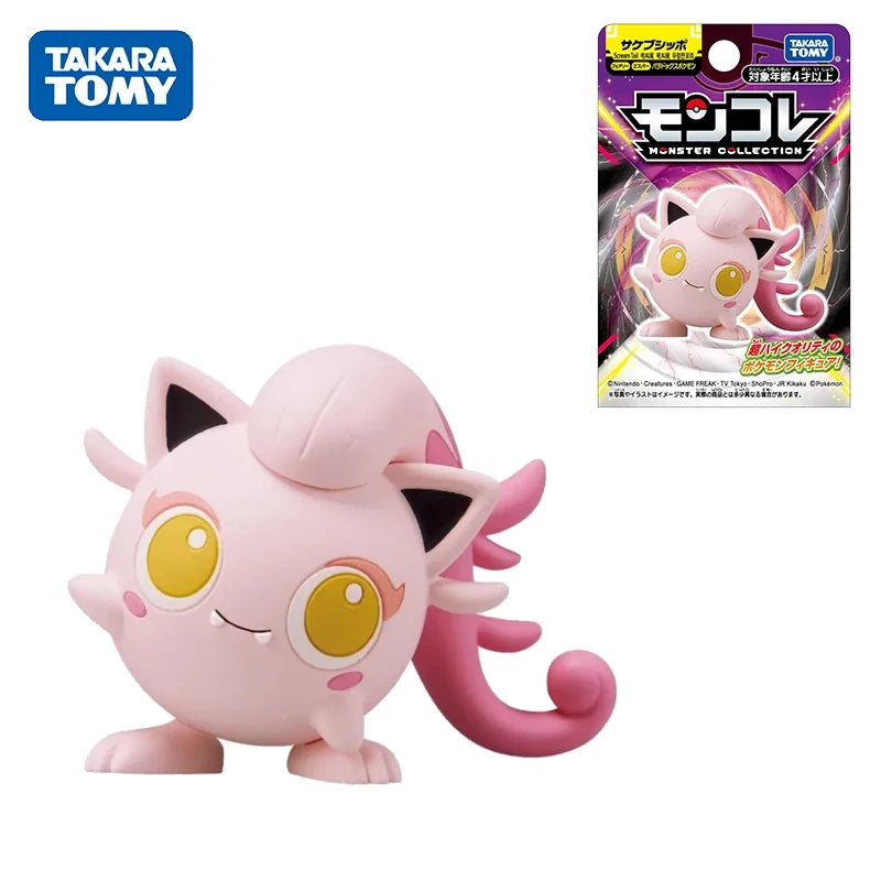 Originanl Tomy Takara Pokemon Action Figurine Toy Snorlax Terapagos Scream Tail Figure Kilowattrel Absol Collection Statue Dolls