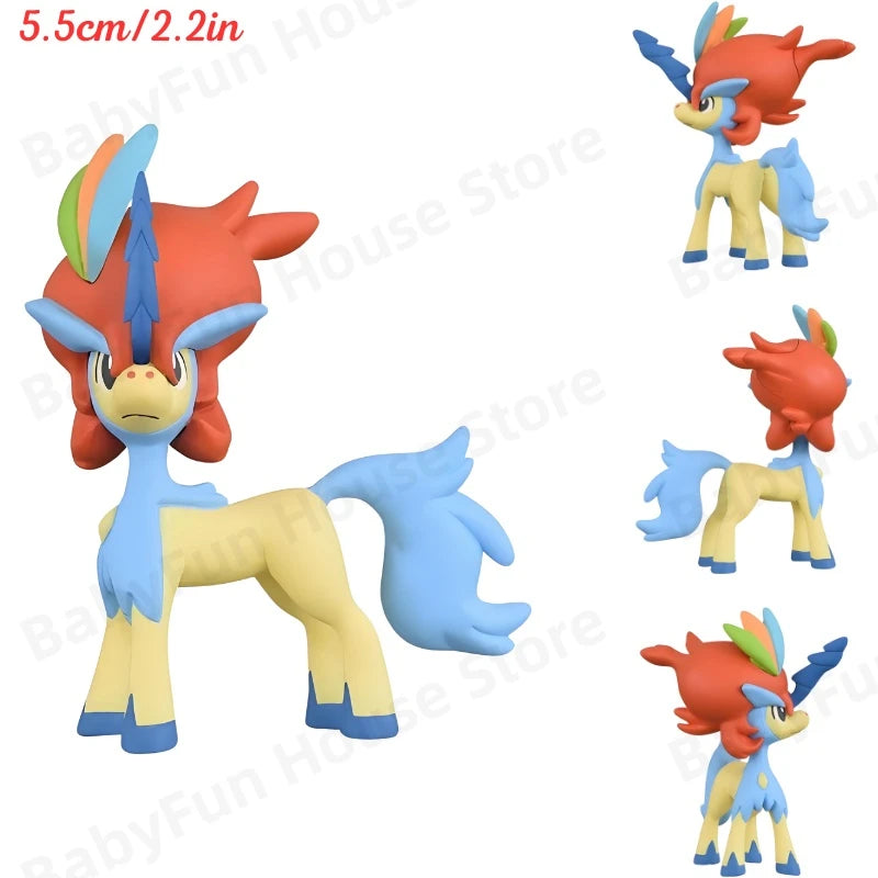 Original Takara Tomy Pokemon Figure Toy Snorlax Scream Tail Keldeo Lycanroc Poke Ball Pikachu Mimikyu Mewtwo Model Dolls Gifts