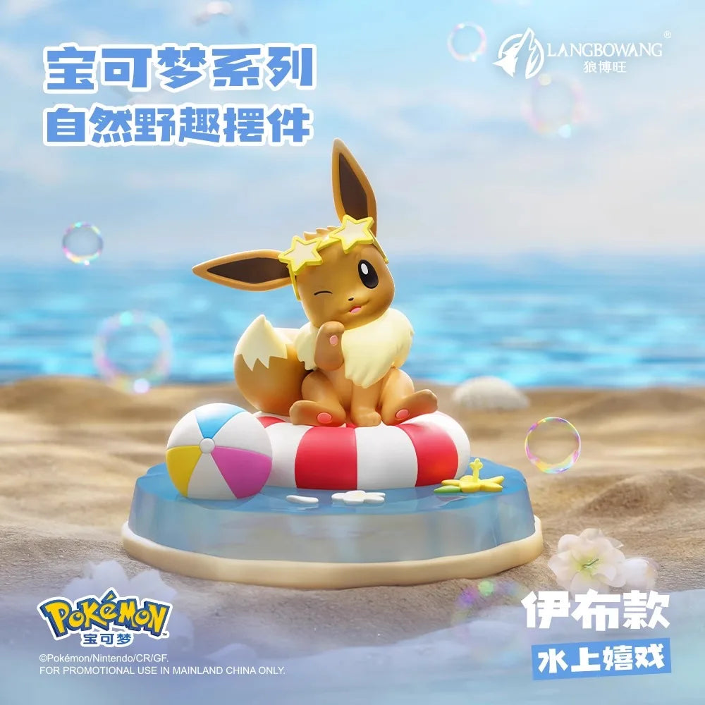 Anime Pokemon Figure Pikachu Eevee Meowth Bulbasaur Decoration Ornaments Action Figure Model Toys Children Birthday Gifts