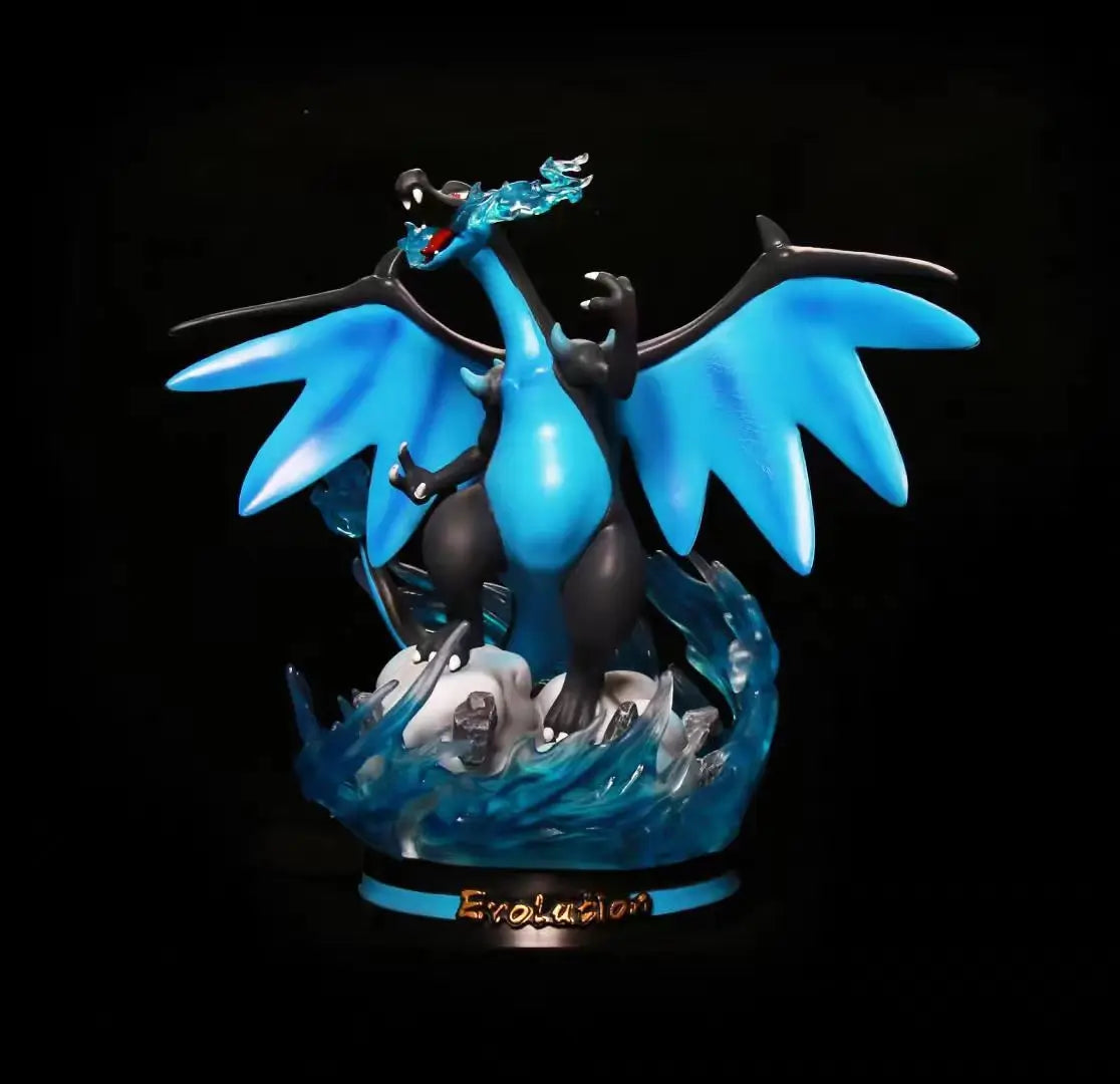 Pokemon Figura Evolution Eevee Action Figure Charizard Raichu Mewtwo Dragonite Venusaur Gengar Illuminous Model Decoration Gifts