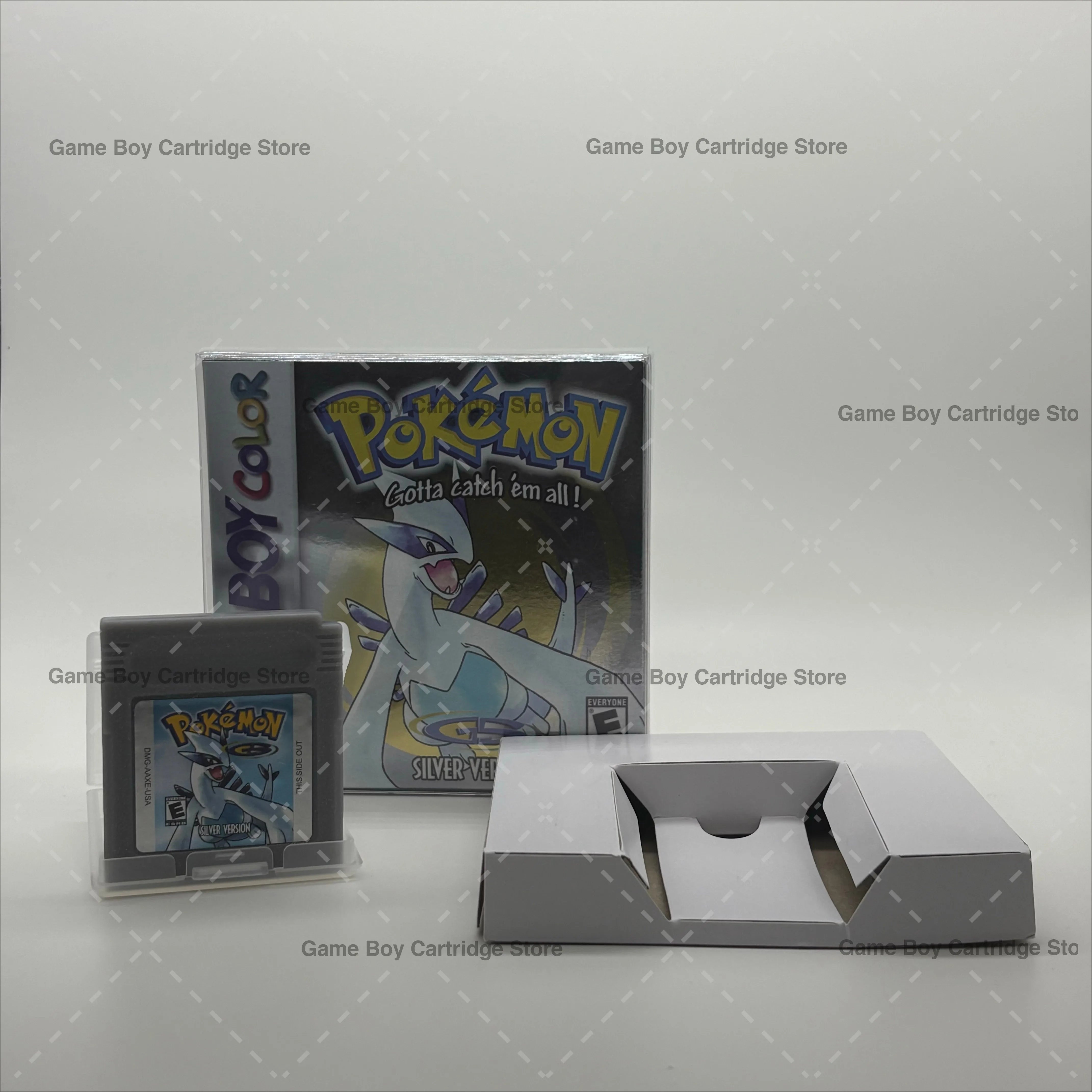 Pokemon Series Blue/Crystal/Gold/Green/Red/Silver/Yellow GBC Game in Box for Video Game Cartridge USA Version