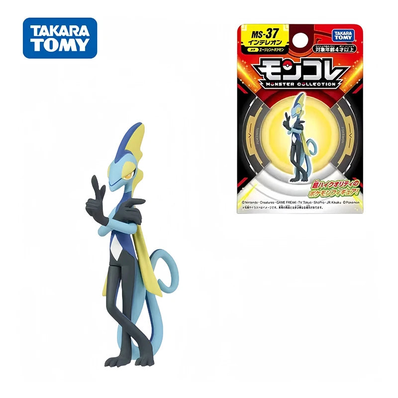 Originanl Tomy Takara Pokemon Action Figurine Toy Snorlax Terapagos Scream Tail Figure Kilowattrel Absol Collection Statue Dolls