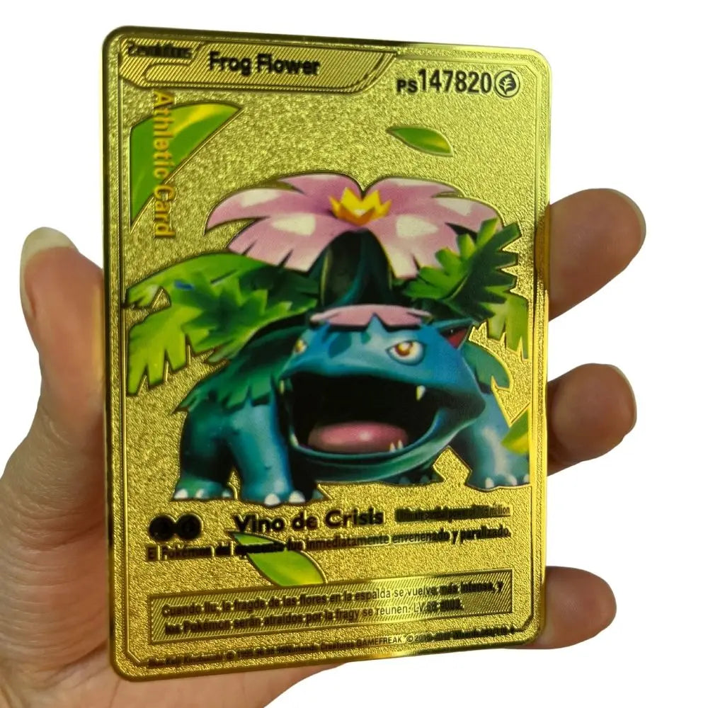 2022Spanish Pokémon Cards Metal Pokemon Letters Spanish Pokemon Iron Cards Mewtwo Pikachu Gx Charizard Vmax Cartas Pokémon Vmax