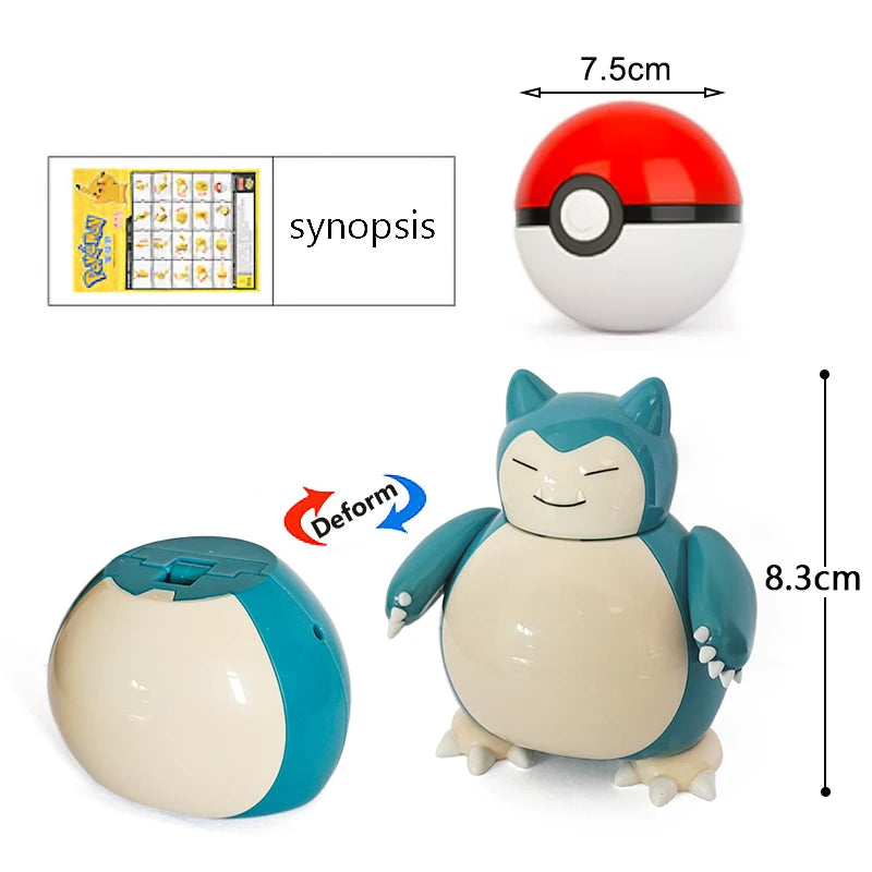 Pokemon Pokeball Box Set Toys Pocket Monster Pikachu ASH-Greninja Lucario Eevee Anime Action Figure Model Toy Gifts