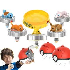 Pocket Monsters Pokemon Spinning Top Arena Figure Top Ball Battle Gyro Pikachu Charmander Squirtle Mew Eevee Elf Children Toy